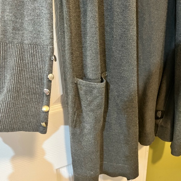 XL Grey Cardigan Sweater - Picture 6 of 6